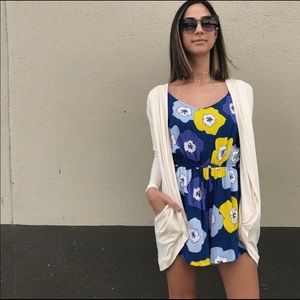 Ava Sky Navy Poppy Romper